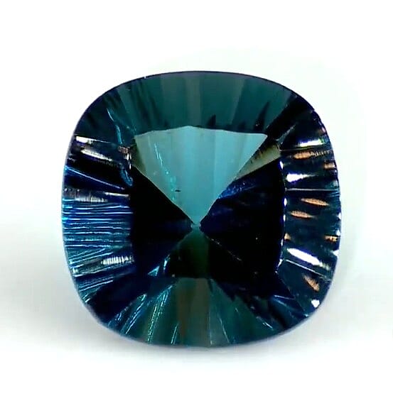 London Blue Topaz Cushion 13 Concave Cut 4A 10.00 ctw