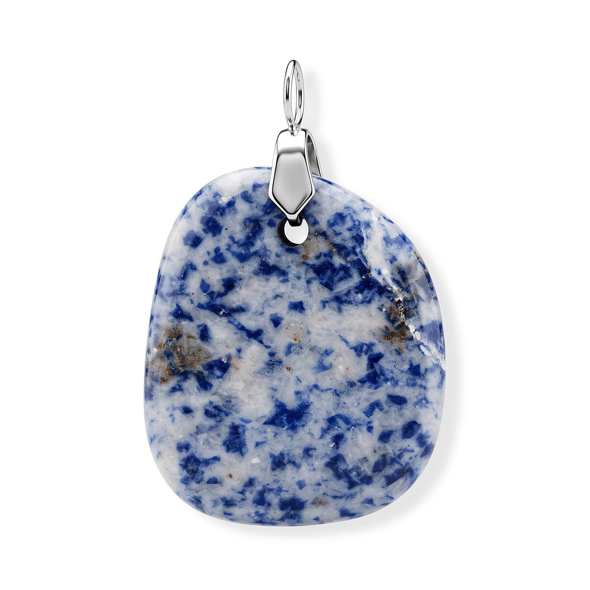 Green Aventurine 66.50 ctw Freeform Pendant without Chain in Stainless Steel