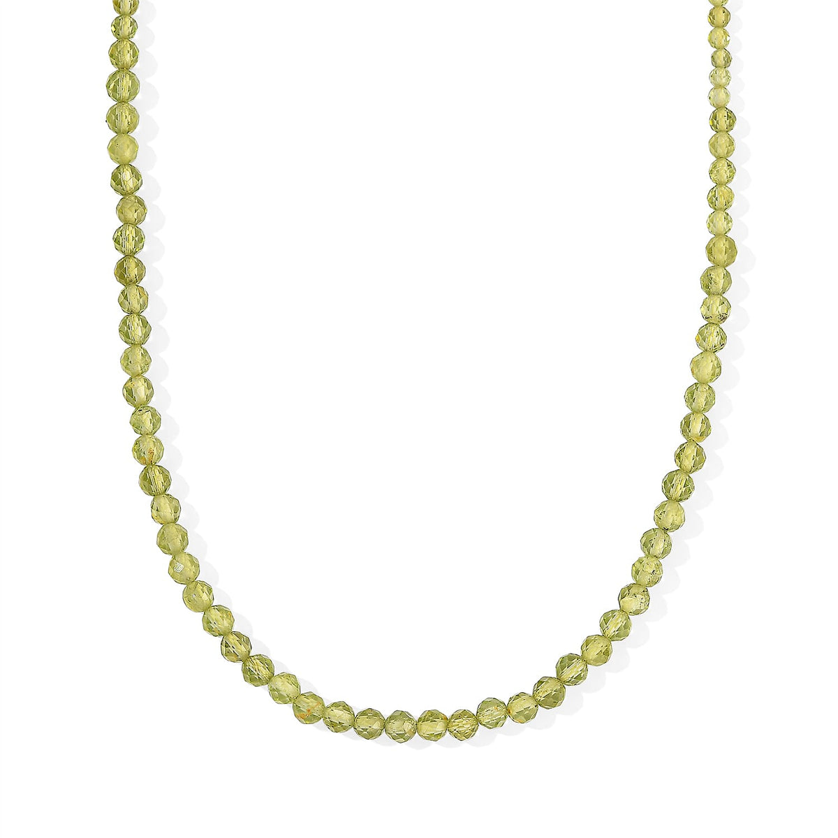 EverTrue Hebei Peridot 42.00 ctw Necklace in Stainless Steel 18 Inches