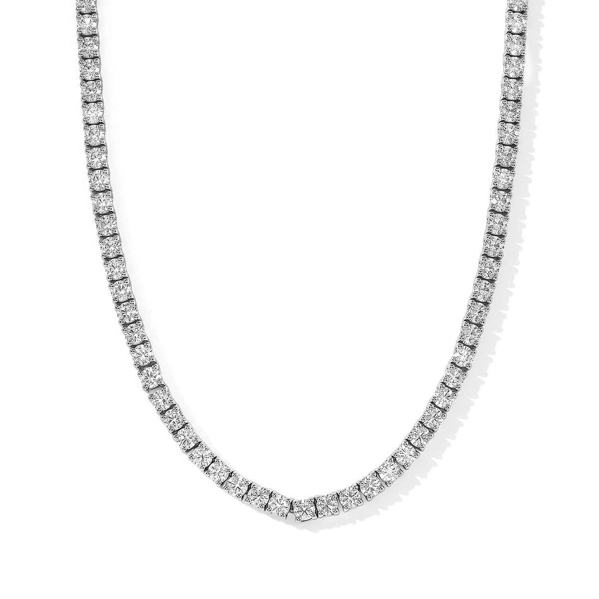 Luxuriant Lab Grown Diamond G-H SI 11.00 ctw Necklace in 18K Vermeil Yellow Gold Over Sterling Silver 18 Inches