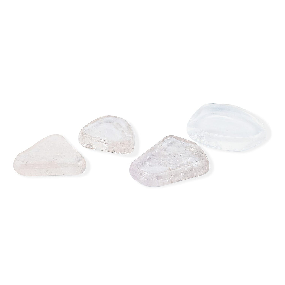 Clear Quartz Worry Stone (One Stone Per Purchase) (Style/Color Varies)