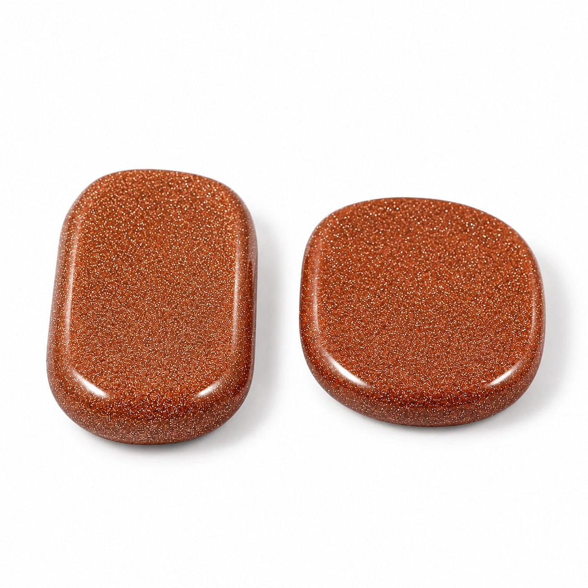 Goldstone Worry Stone (One Stone Per Purchase) (Style/Color Varies)