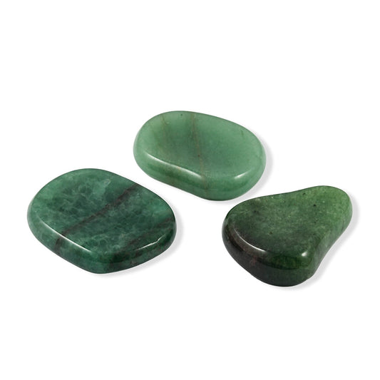 Green Aventurine Worry Stone (One Stone Per Purchase) (Style/Color Varies)