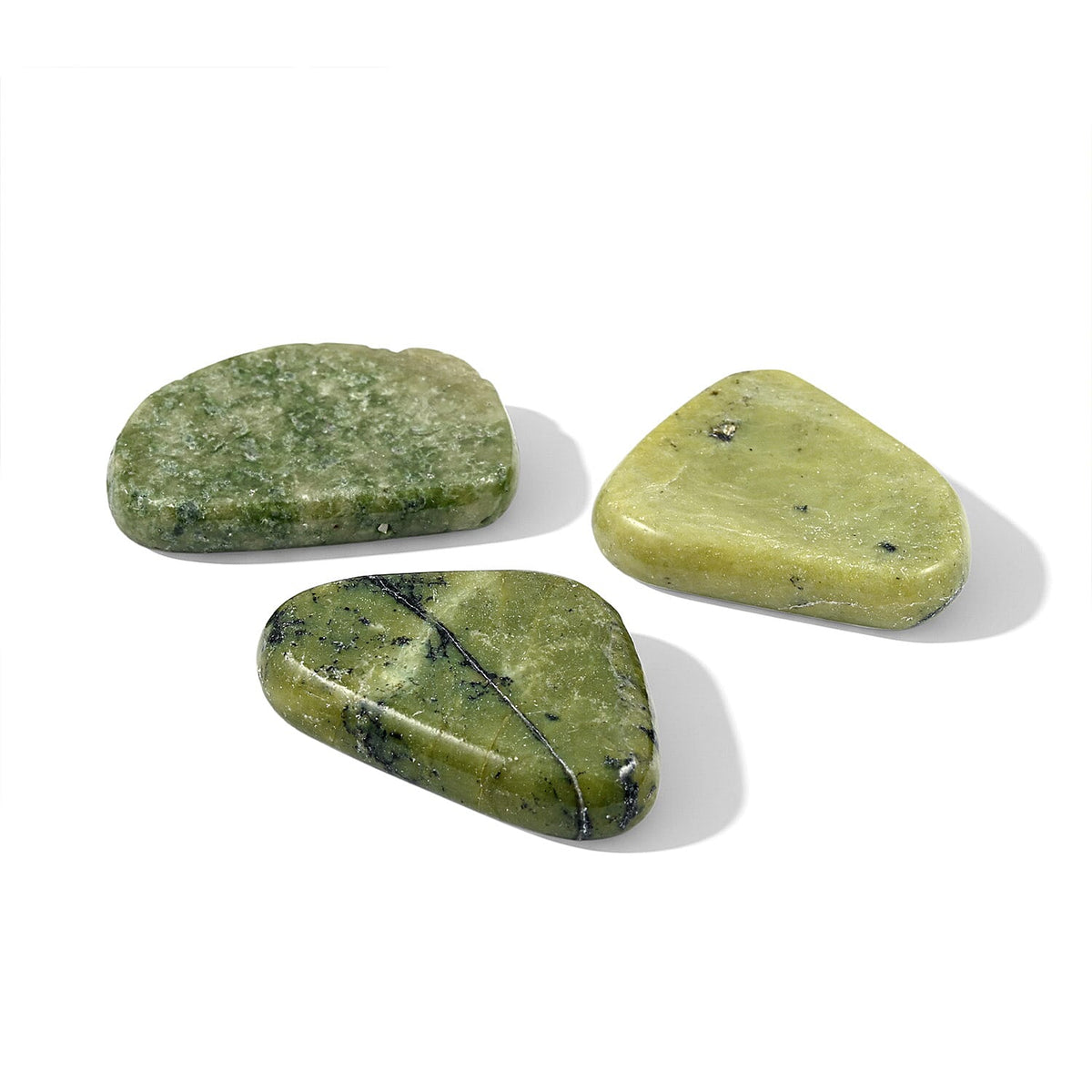 Serpentine Worry Stone (One Stone Per Purchase) (Style/Color Varies)
