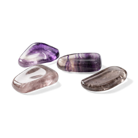 Fluorite Worry Stone (One Stone Per Purchase) (Style/Color Varies)