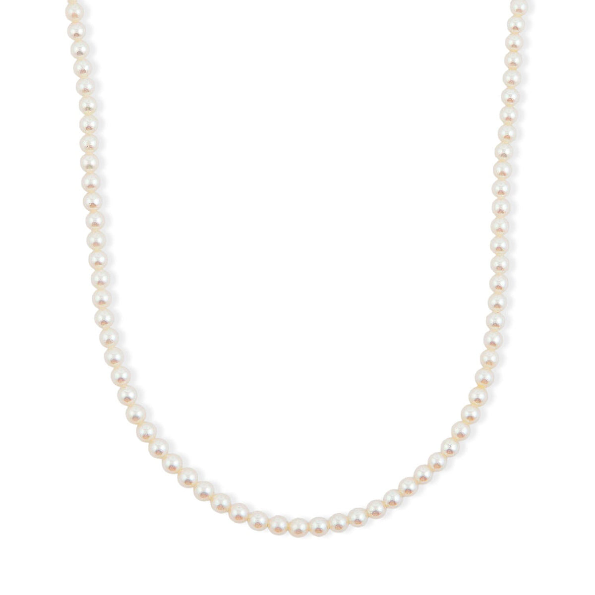 Japanese Akoya Pearl Link in Sterling Silver 43 Inches