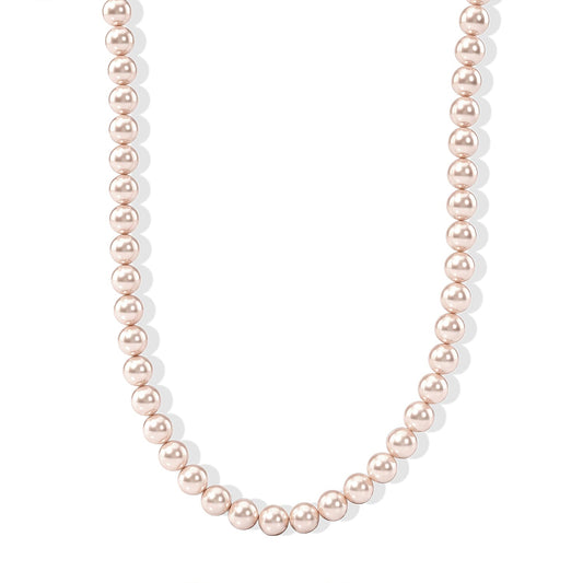 Japanese Akoya Pearl Necklace in Sterling Silver 27 Inches