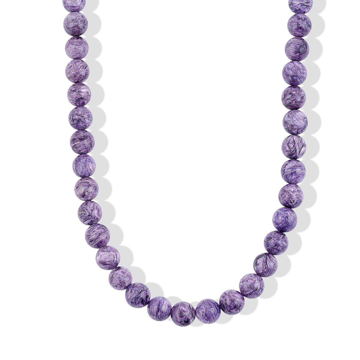 GCS Chaorite Round Beaded Strand in Sterling Silver (18 Inches) 400.00 ctw