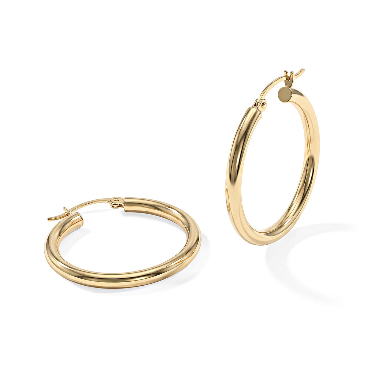 10K Yellow Gold 39.5mm Hoop Earrings (2.86 g)