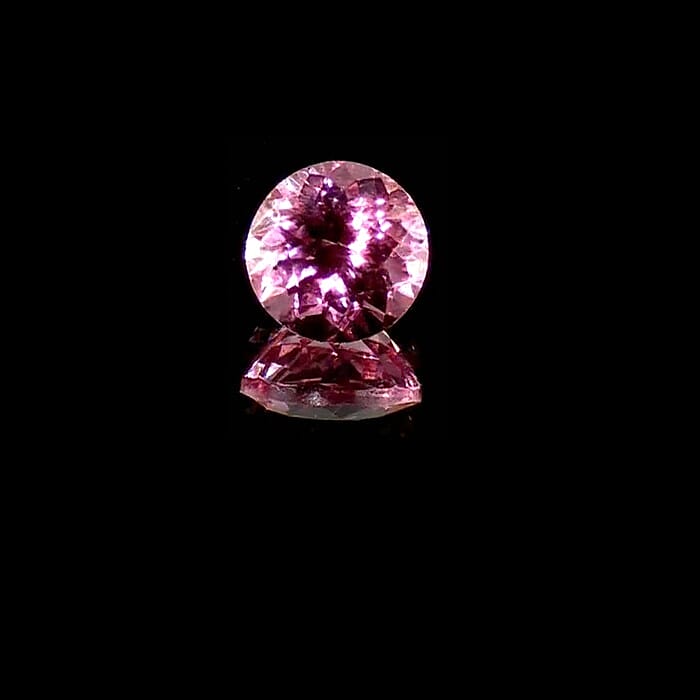 AAAA Padparadscha Tourmaline (Round 6.5 mm) 1.00 ctw
