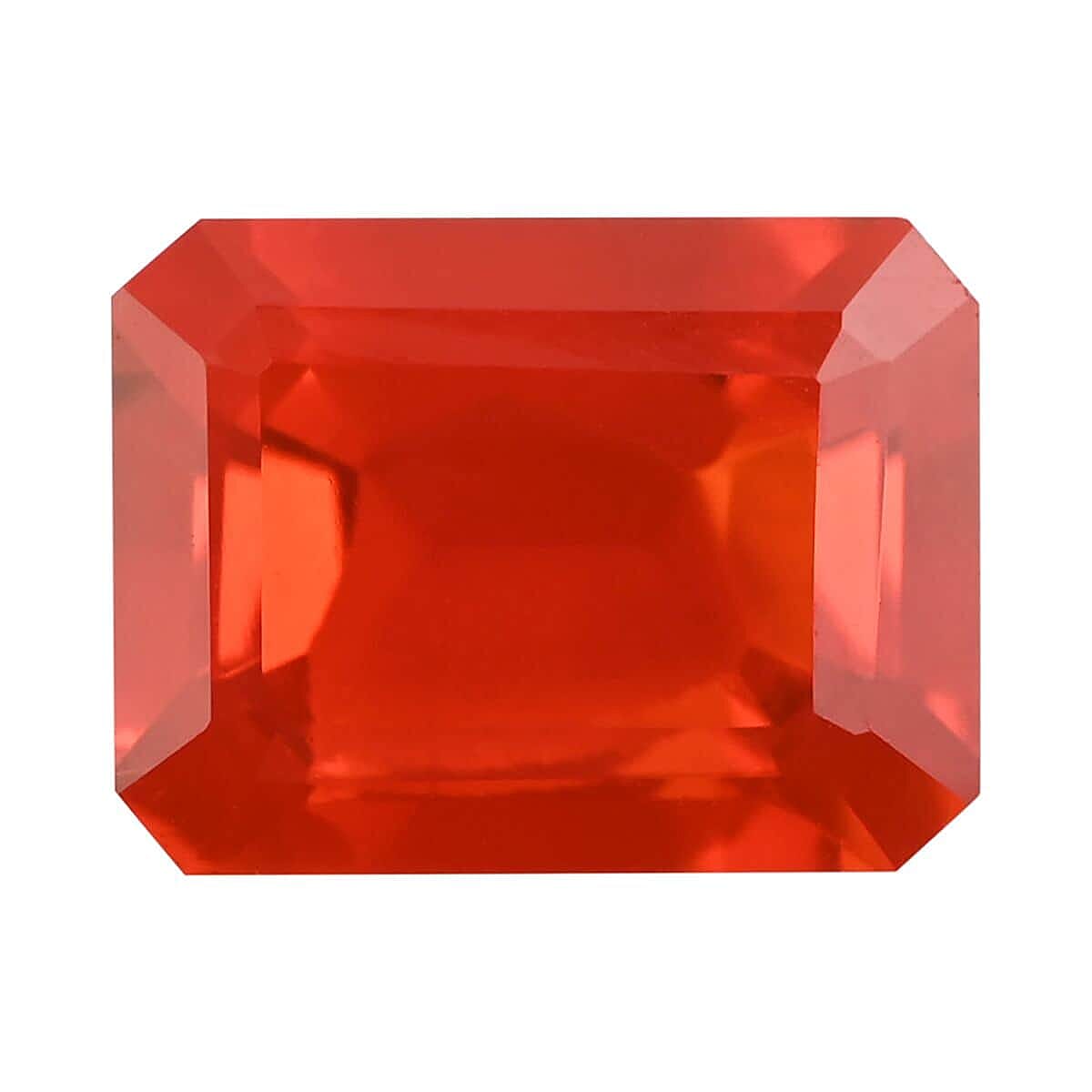 AAAA Crimson Fire Opal (Octagon 10x8 mm) 2.00 ctw
