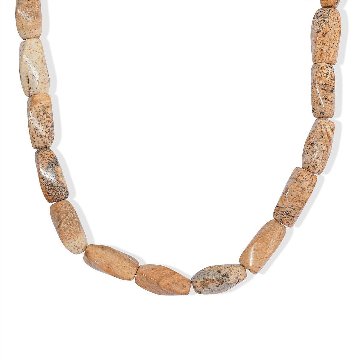 GCS Picture Jasper 15x7mm Beaded Strand 169.00 ctw