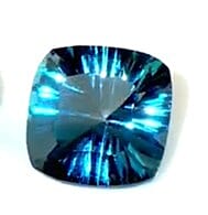 Concave Cut AAAA London Blue Topaz (Cush 9mm) 3.00 ctw
