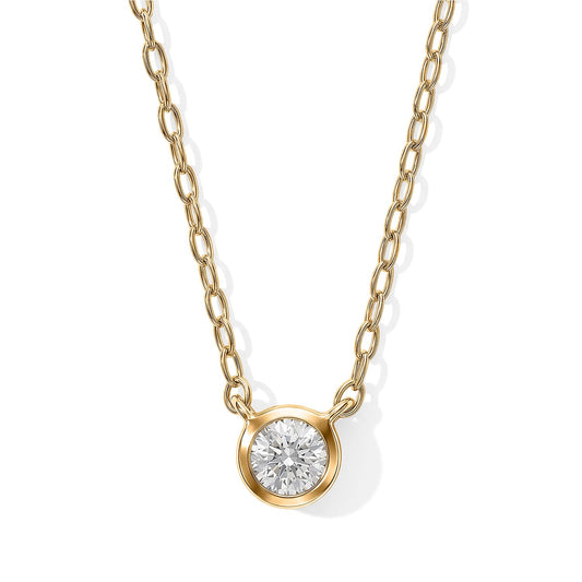 Little Spark – Diamond Bezel Necklace