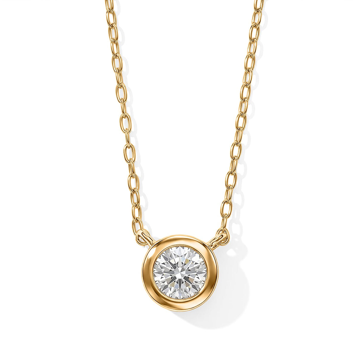 Little Spark – Diamond Bezel Necklace