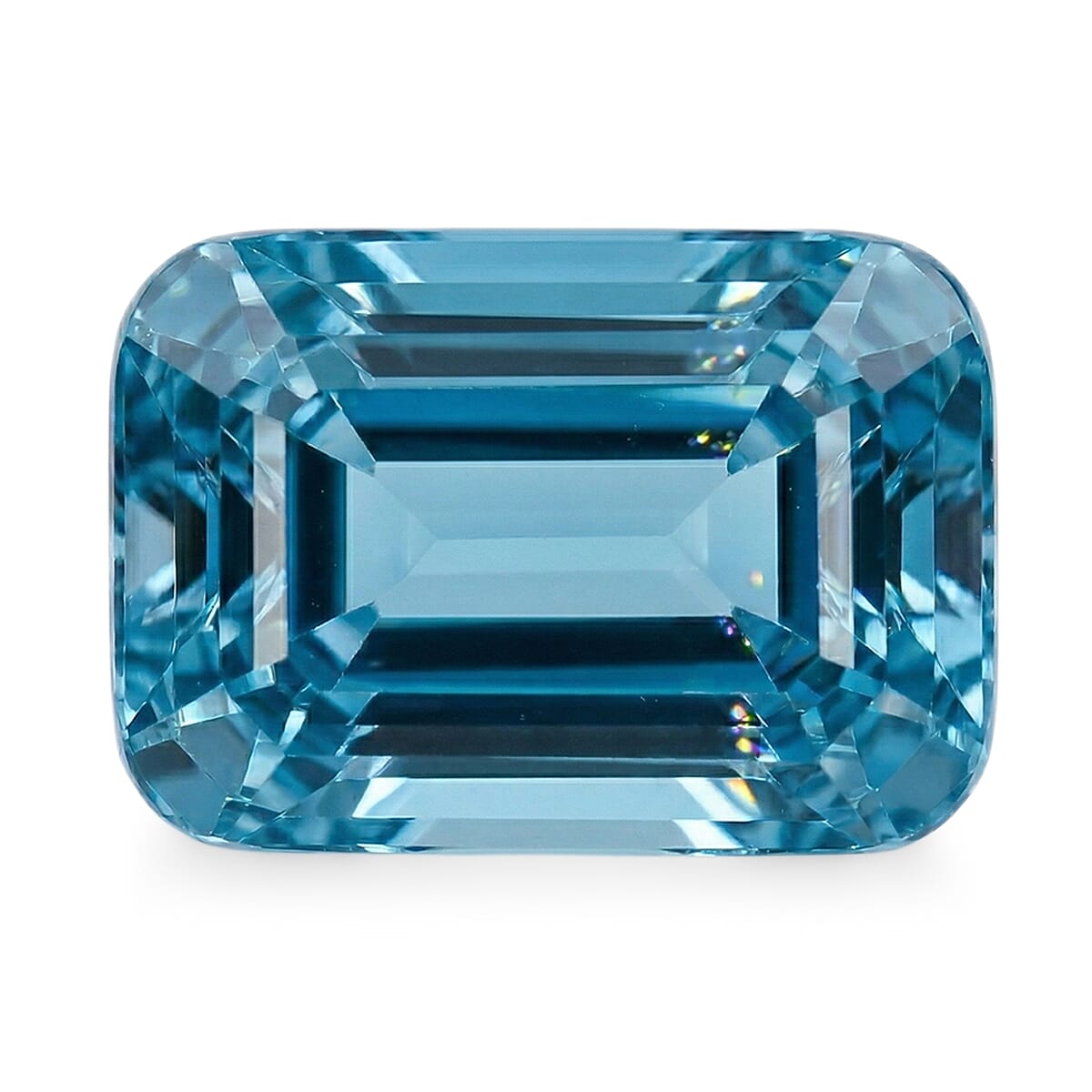 AAAA Cambodian Blue Zircon (Octagon Free Size) 5.00 ctw