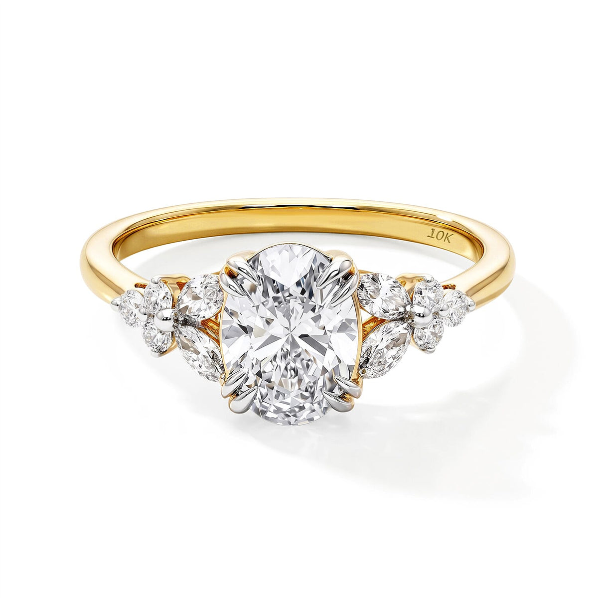 SGL Certificate Luxuriant Lab Grown Diamond E-F VS 2.00 ctw Ring in 10K White Gold (Size 8.0)