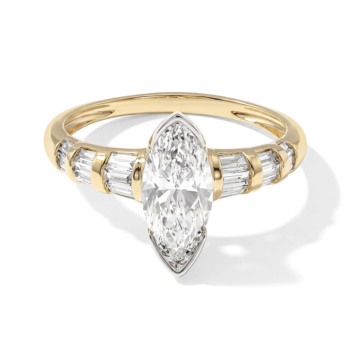 IGI Certified 10K White Gold Luxuriant Lab Grown Diamond (E-F, VS) Ring (Size 8.0) 2.00 ctw