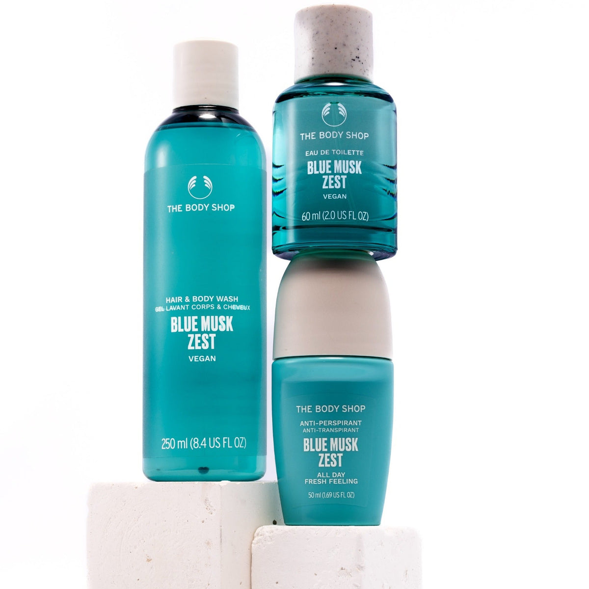 Blue Musk Zest Hair And Body Wash